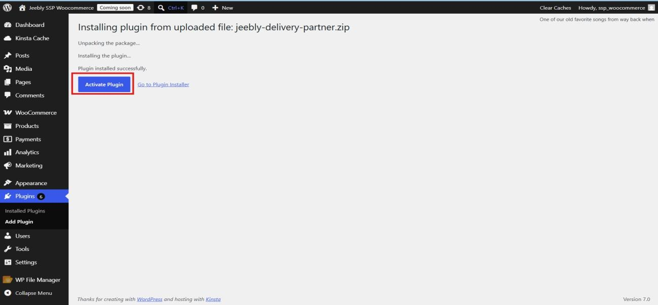 Activate Plugin